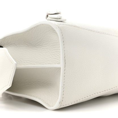 Balenciaga Grained Calfskin Neo Classic Silver Hardware Mini City White 9 of 12