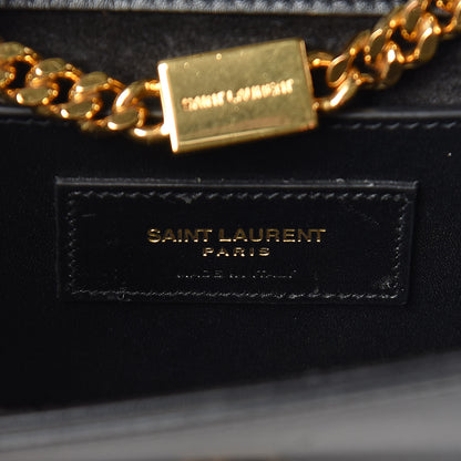 Saint Laurent Calfskin Small Classic Monogram Kate Tassel Satchel Black 7 of 10
