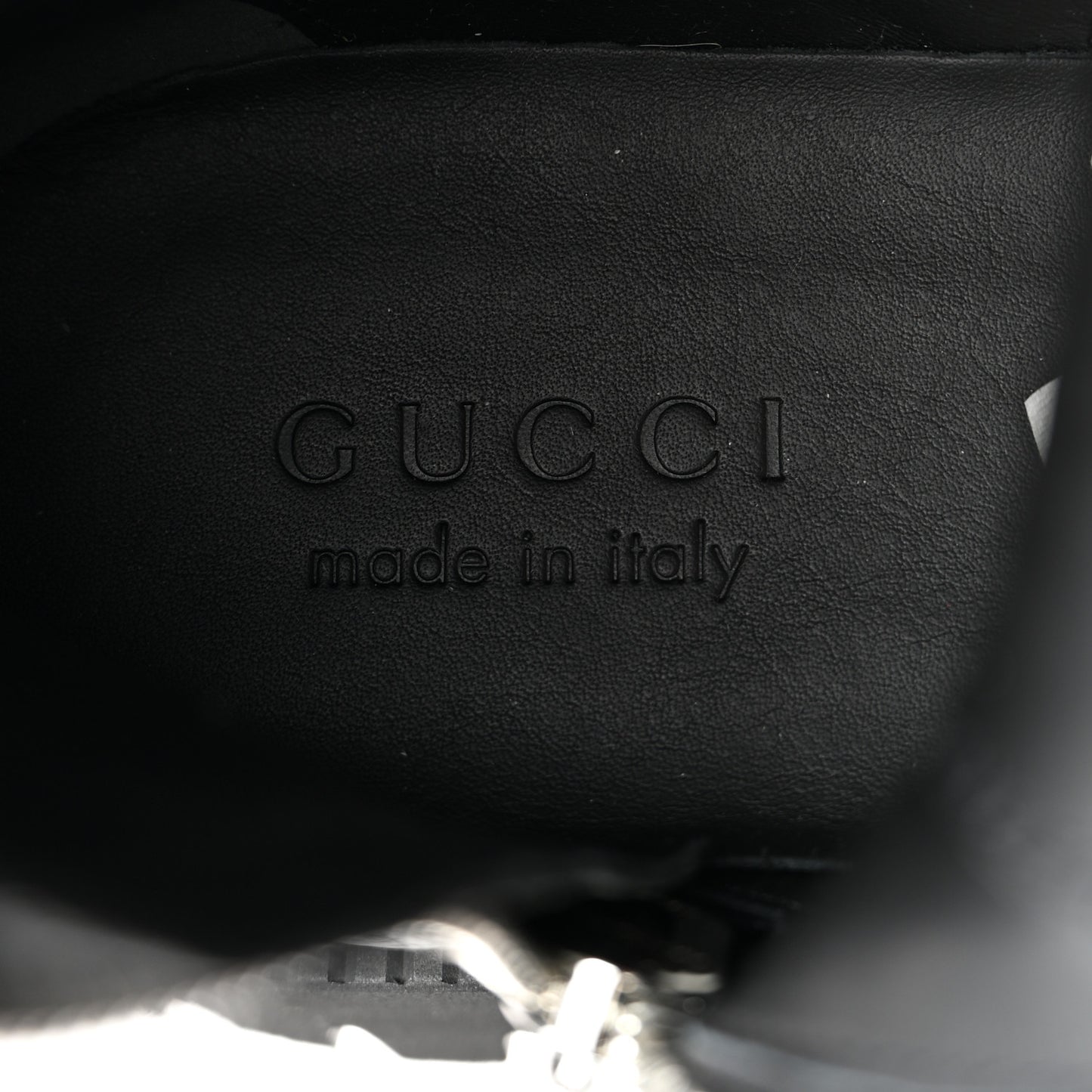 Calfskin Embossed Monogram Lace Up Ankle Boots 8 Black