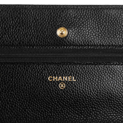 Chanel Caviar Quilted Wallet On Chain WOC Black 5 of 9