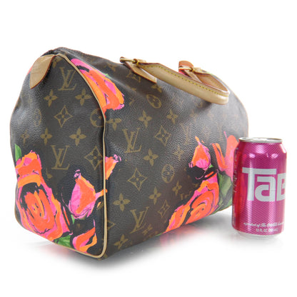 Louis Vuitton Monogram Roses Speedy 30 3 of 7