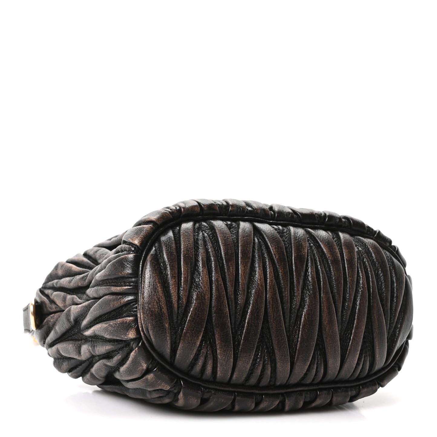 Nappa Matelasse Pouch Sabbia Caffe