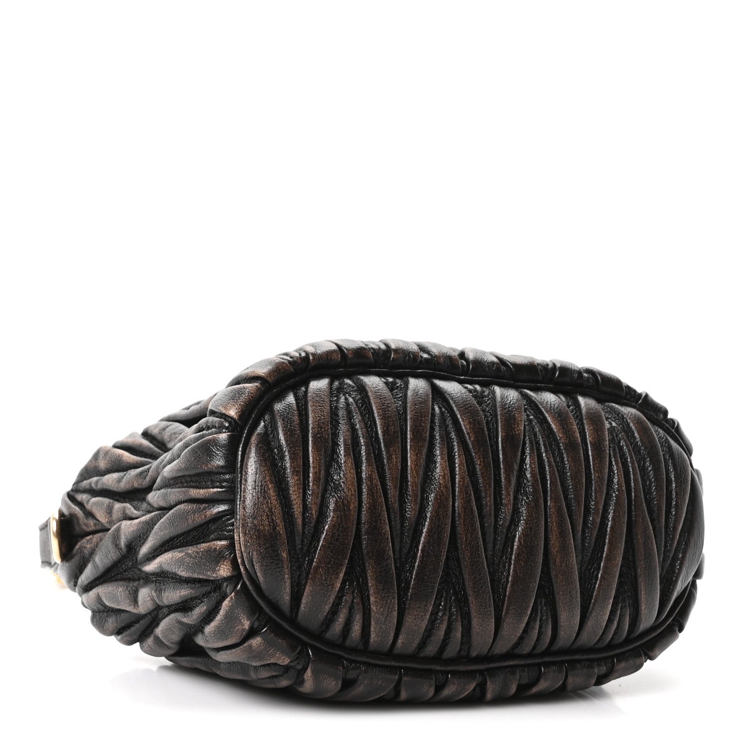 Miu Miu Nappa Matelasse Pouch Sabbia Caffe 4 of 9