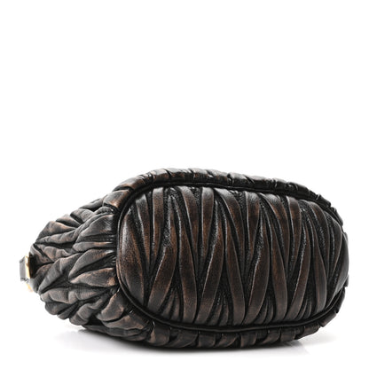 Miu Miu Nappa Matelasse Pouch Sabbia Caffe 4 of 9