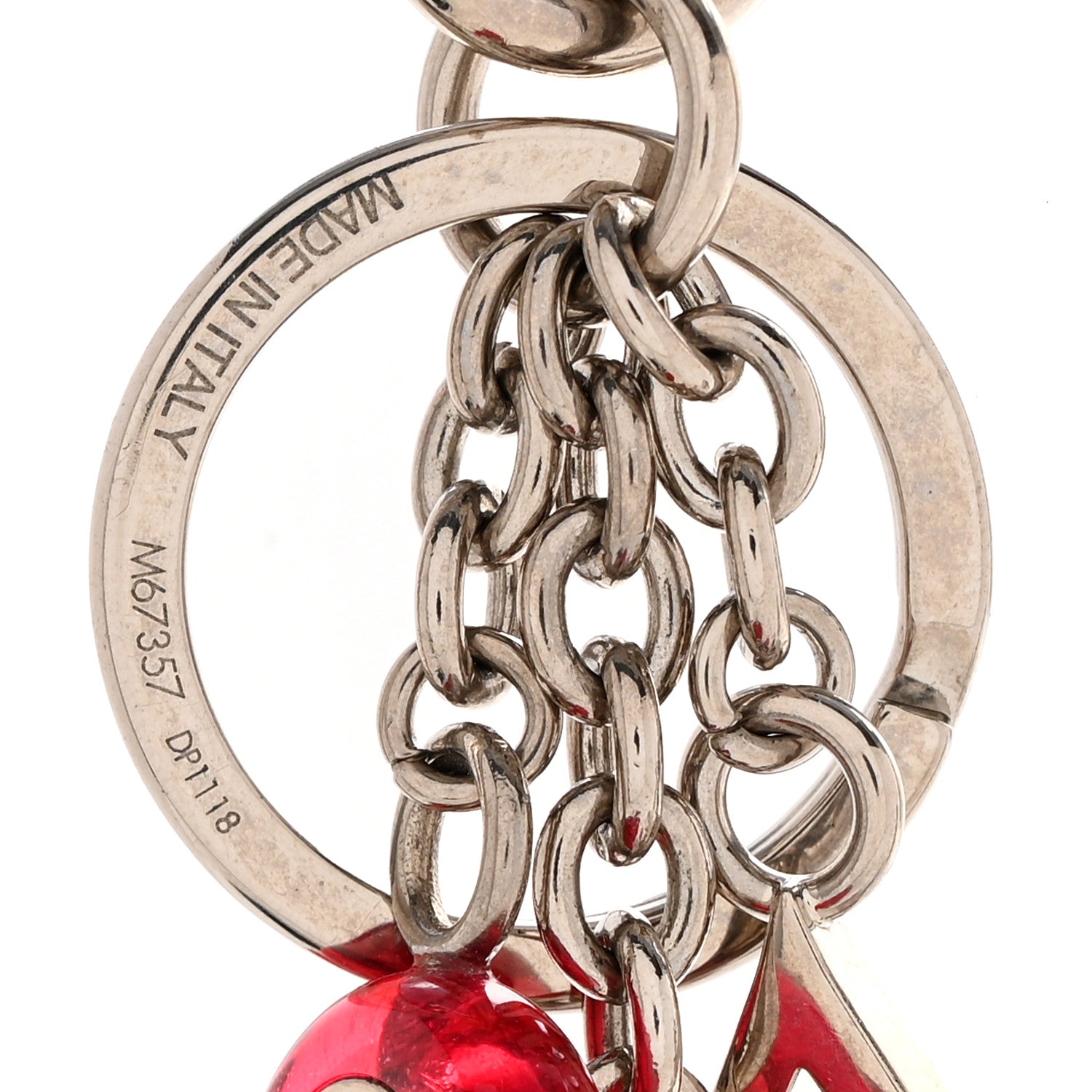 Louis Vuitton Colorline Bag Charm Key Holder Pink Glitter 4 of 5