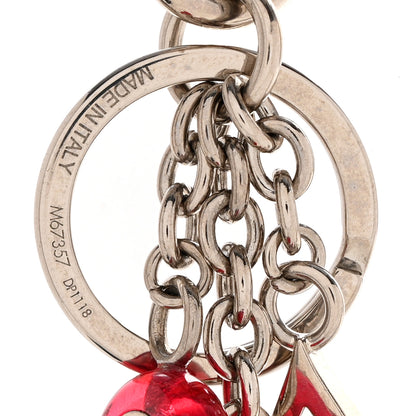 Louis Vuitton Colorline Bag Charm Key Holder Pink Glitter 4 of 5