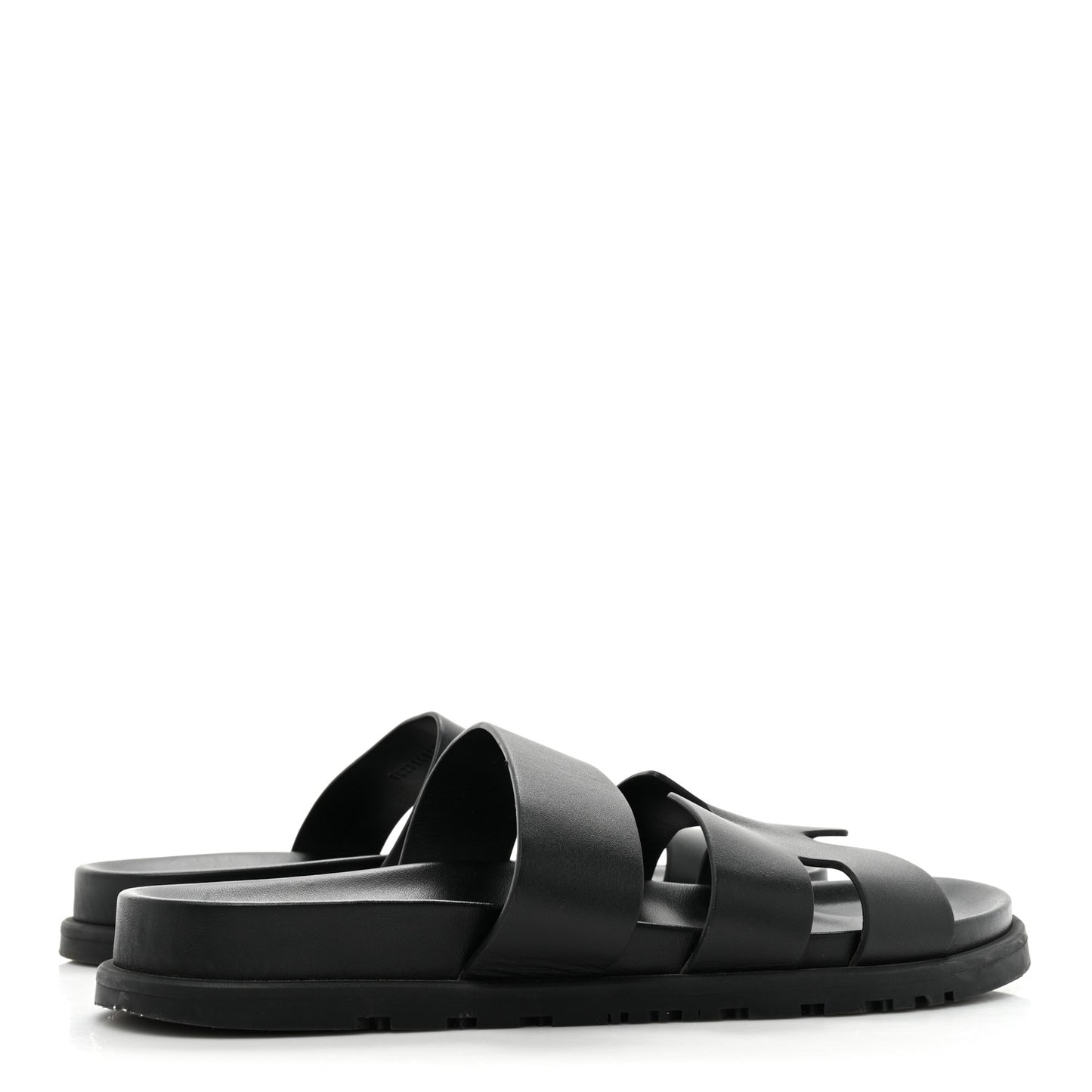 Calfskin Mens Ankara Sandals 43 Black