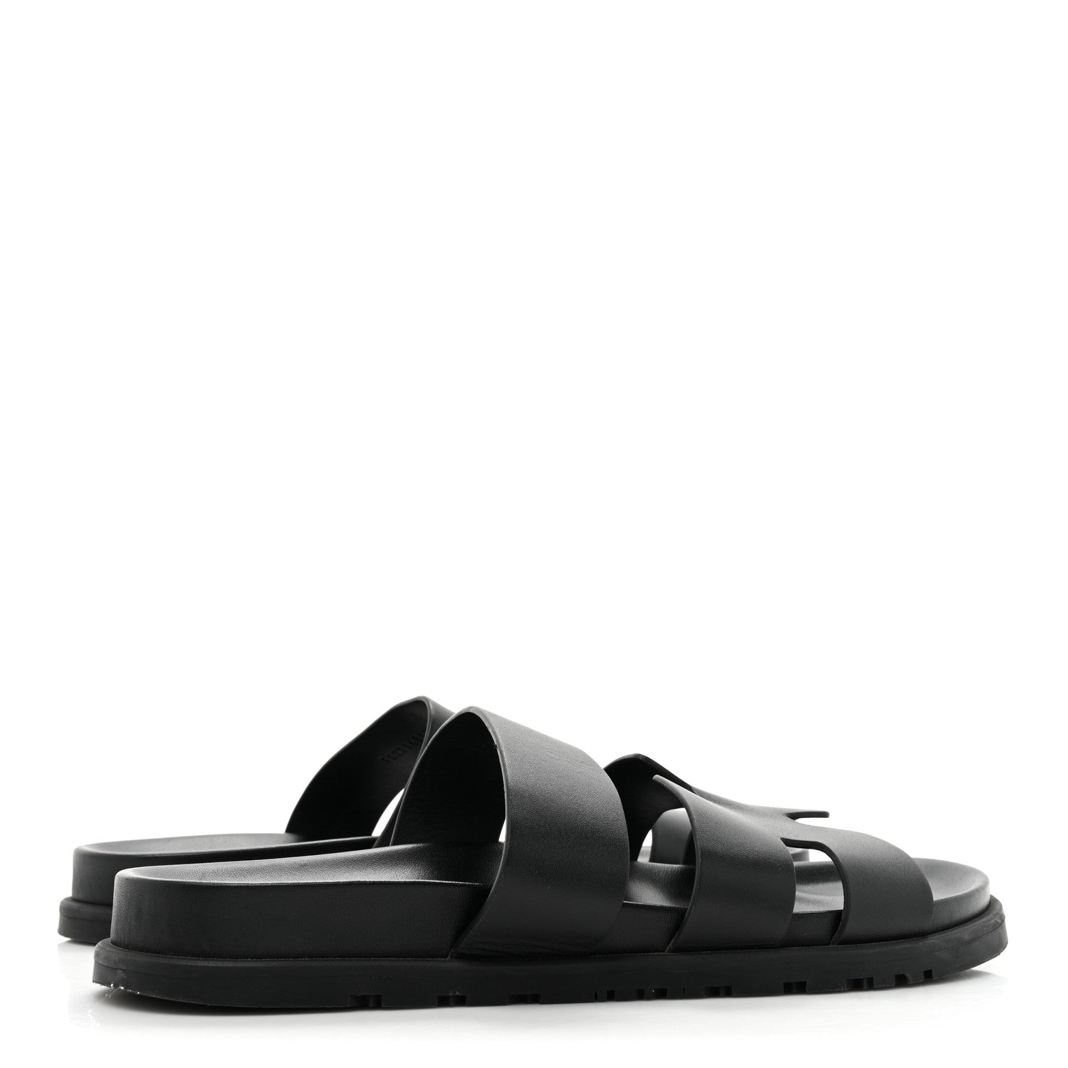 Hermes Calfskin Mens Ankara Sandals 43 Black 4 of 11