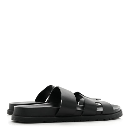 Hermes Calfskin Mens Ankara Sandals 43 Black 4 of 11