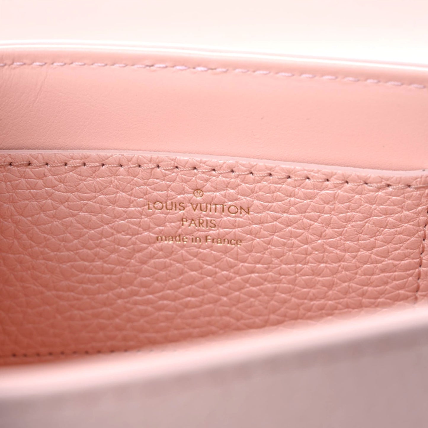Iridescent Grained Calfskin Summer Splash Twist PM Pink