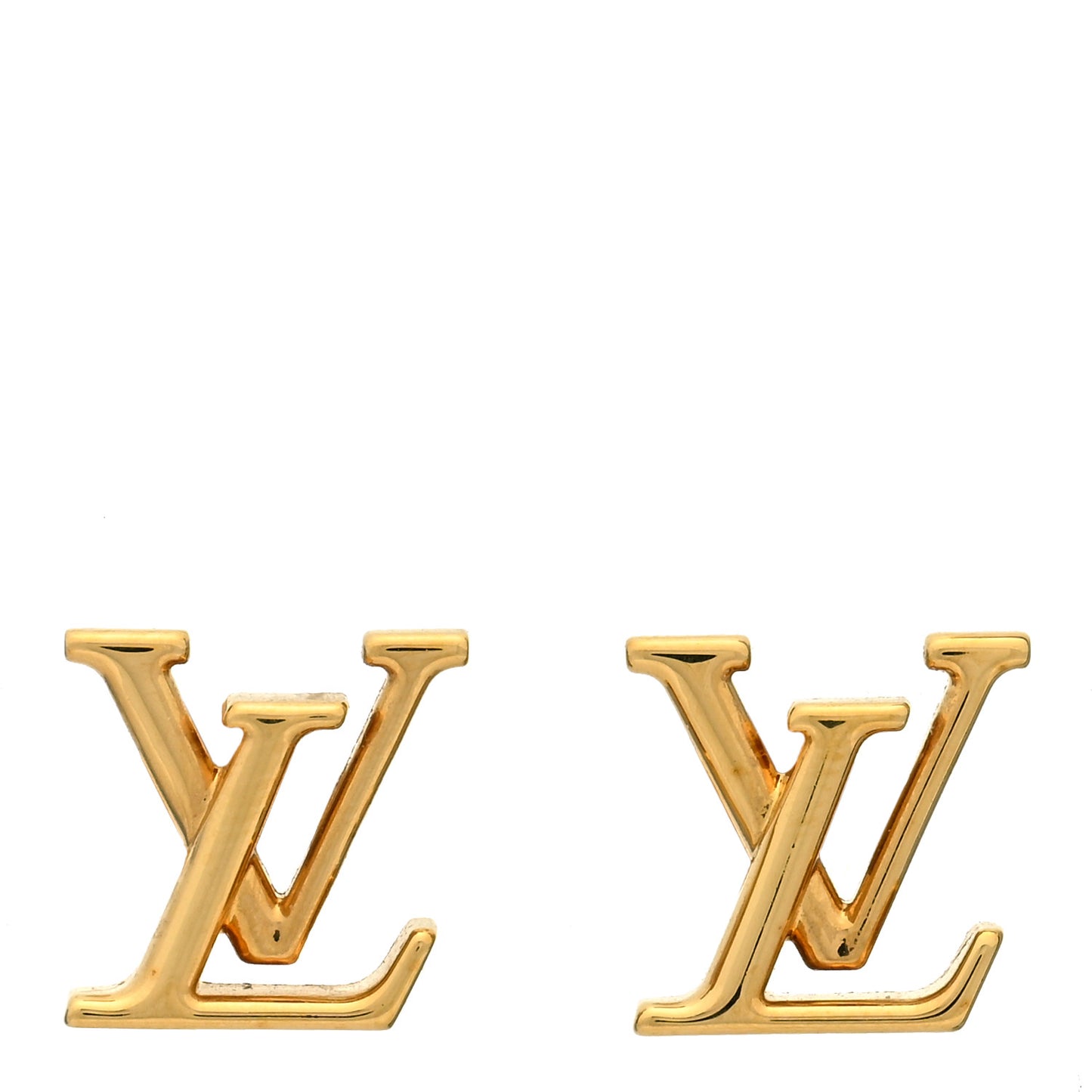 Metal LV Iconic Earrings Gold