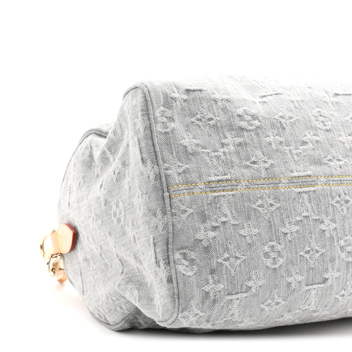 Monogram Denim Speedy Soft 30 Washed Gray
