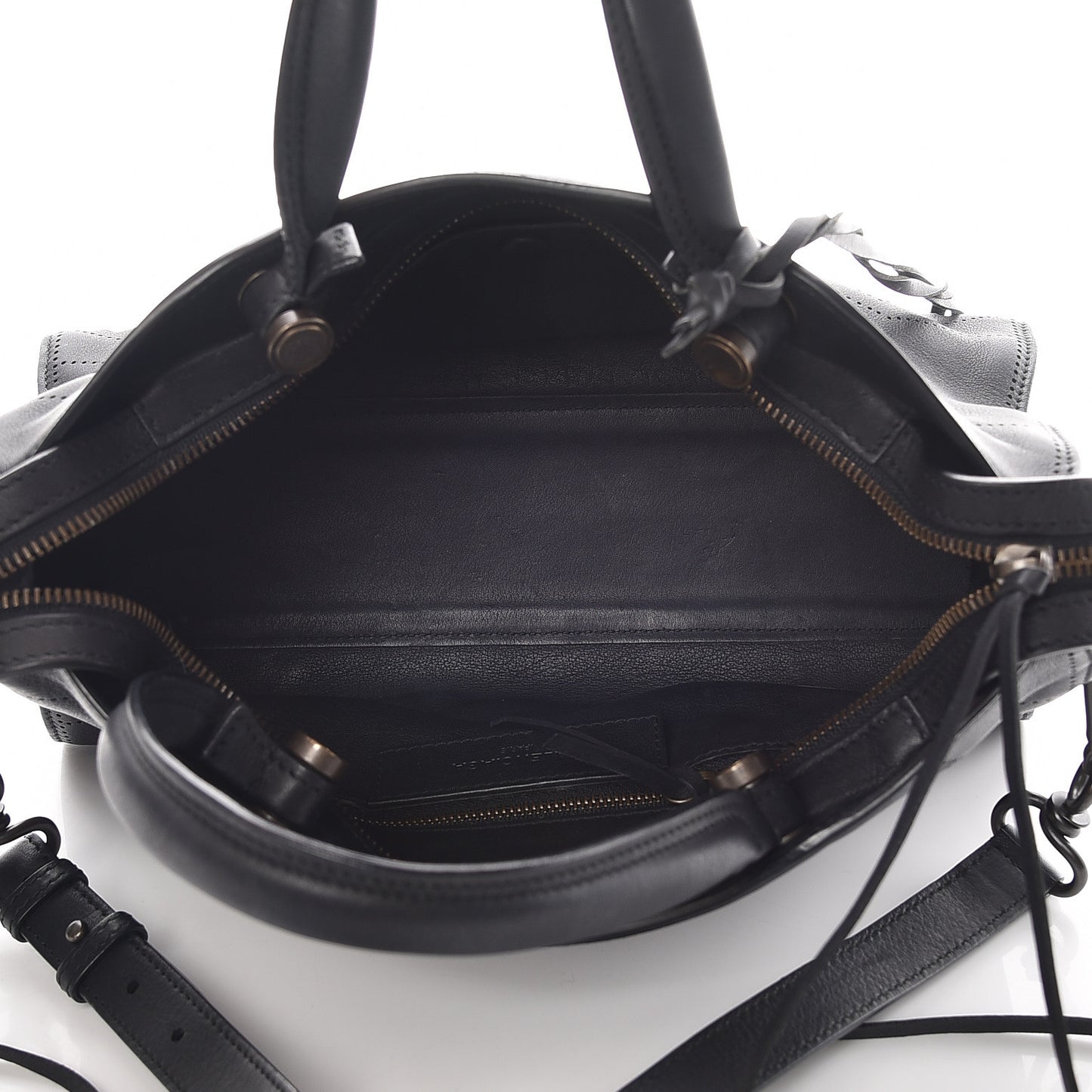 Veau Soyeux Perforated Blackout Hardware S City Black