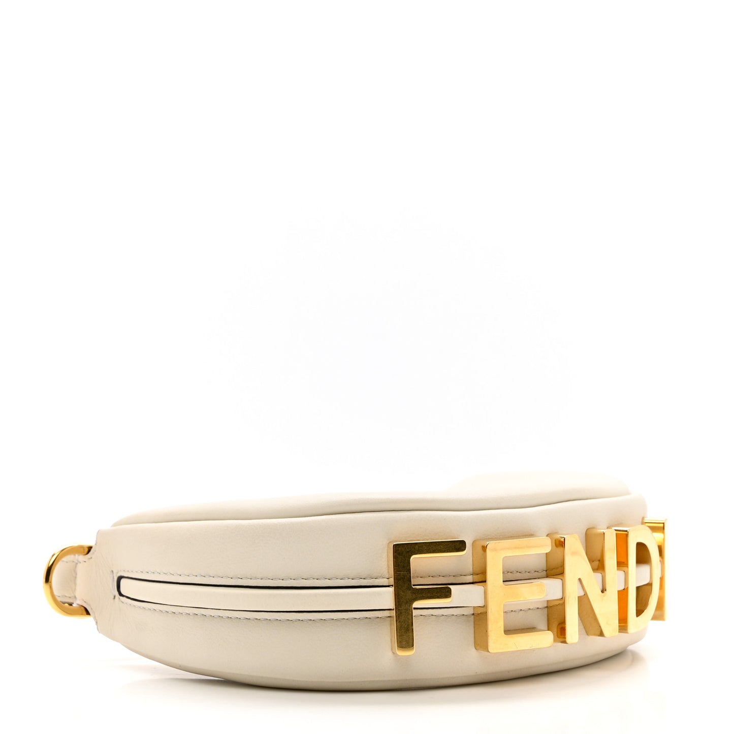 Vitello Grace Matte Nano Fendigraphy Hobo Charm White Ice