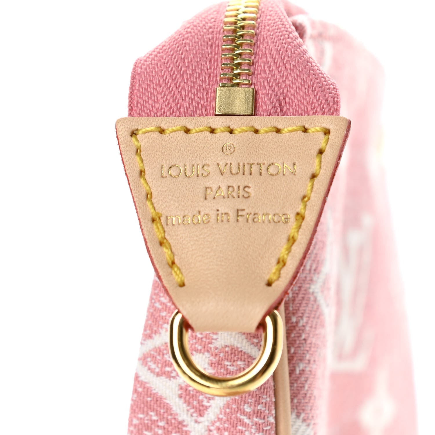 Louis Vuitton Denim Jacquard Monogram Micro Pochette Accessories Rose 6 of 6