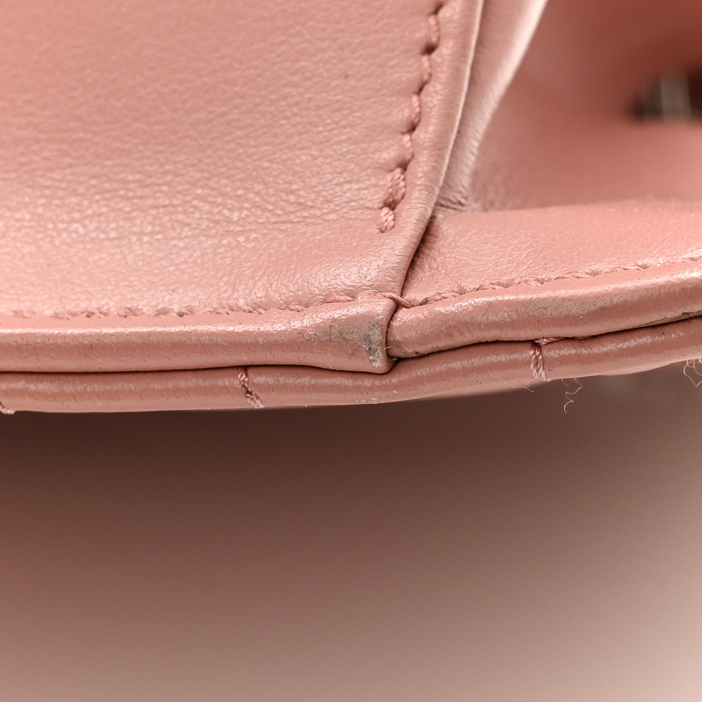 Calfskin Quilted Gancini Flap Bag Antique Rose