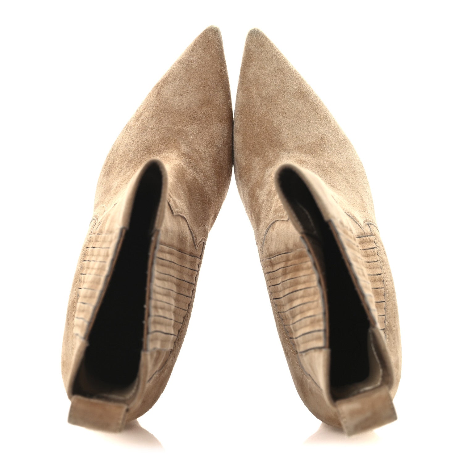 Christian Louboutin Veau Velours Santigag 85 Ankle Boots 37 Lionne 2 of 14