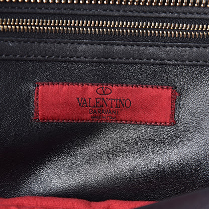 Valentino Garavani Vitello Macro Rockstud Runway Tote Black 6 of 19