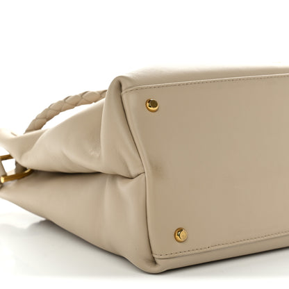 Bottega Veneta Silky Calfskin Medium Ciao Ciao Ecru 9 of 10