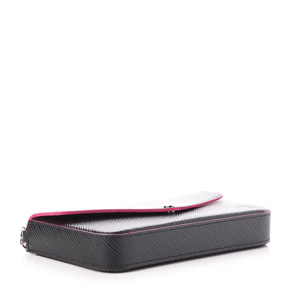 Louis Vuitton Epi Pochette Felicie Black Hot Pink 4 of 9