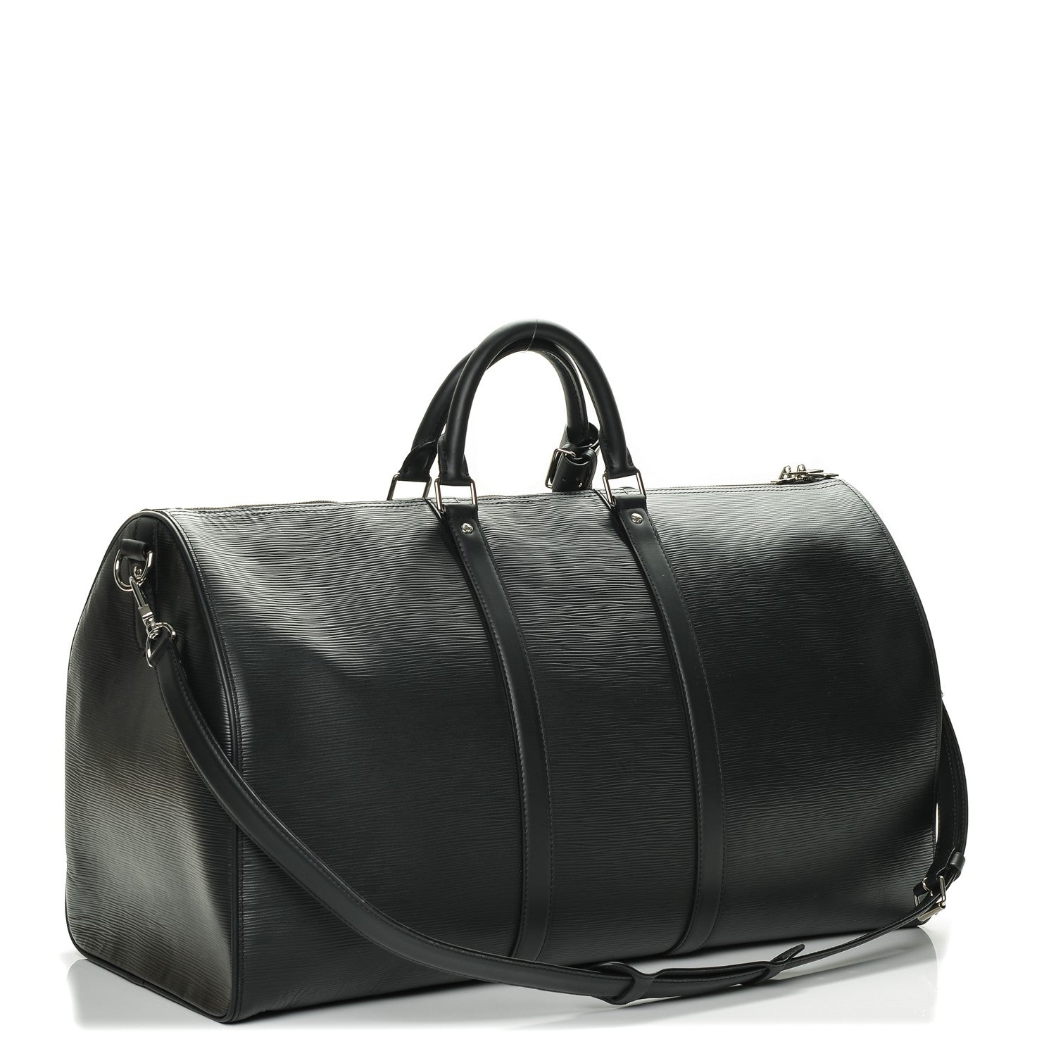 Louis Vuitton X SUPREME Epi Keepall Bandouliere 55 Black 3 of 8