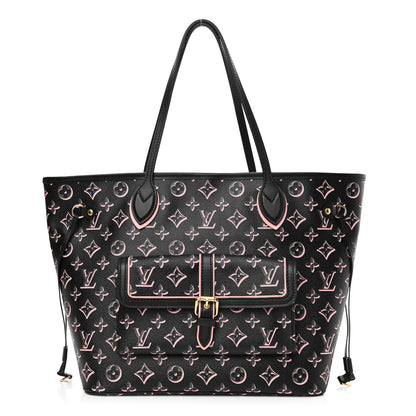 Louis Vuitton Monogram Fall For You Neverfull MM Black 2 of 10