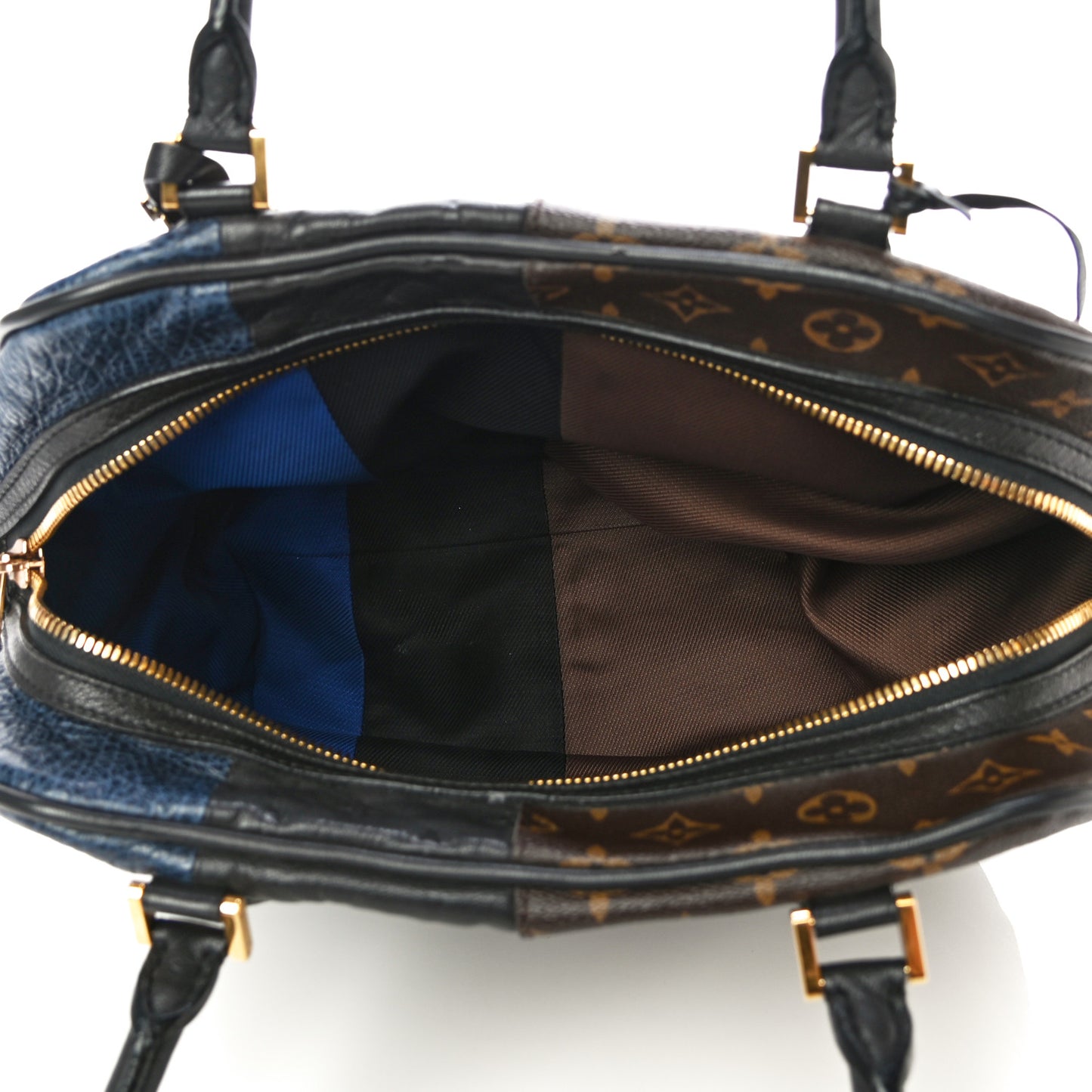 Monogram Stripes Medium Bag Marine
