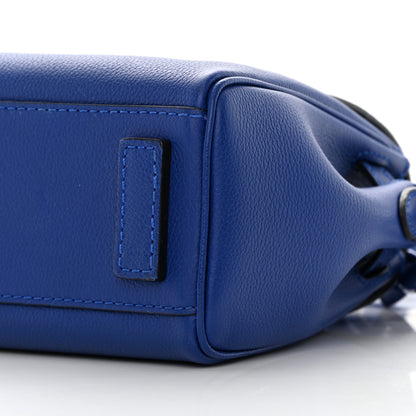 Versace Grained Calfskin Small La Medusa Top Handle Bag Lapis 9 of 11
