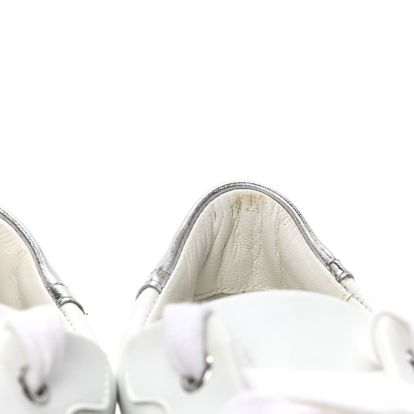 Nappa Womens Avantage Sneakers 38 White Argent