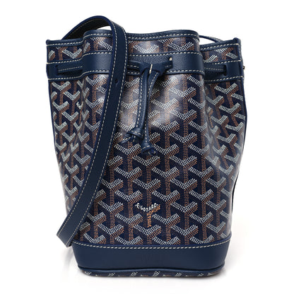 Goyard Goyardine Petit Flot Bucket Bag PM Navy 1 of 7