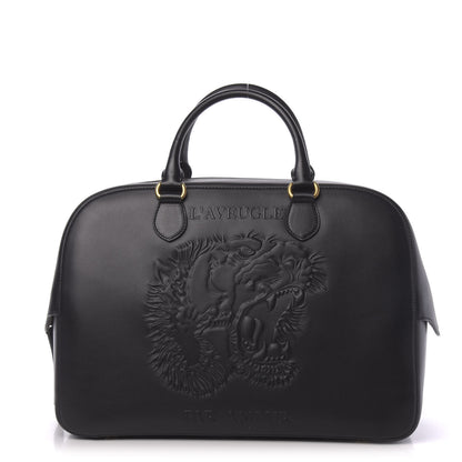 Gucci Calfskin Embossed L'Aveugle Par Amour Duffle Black 1 of 11