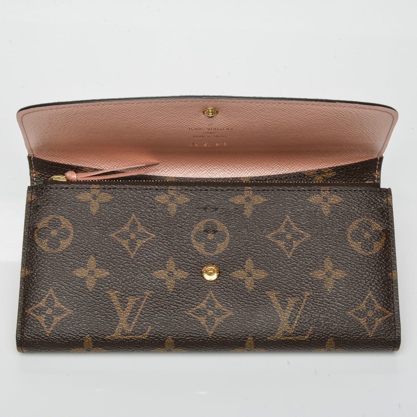 Monogram Emilie Wallet Rose Nacre