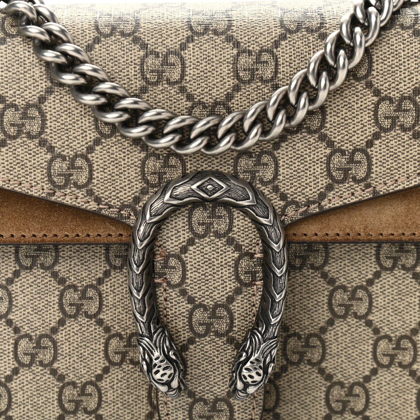 GG Supreme Monogram Mini Dionysus Shoulder Bag Taupe