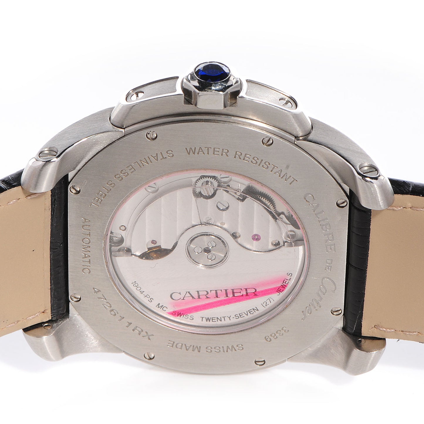 Stainless Steel Alligator 42mm Calibre de Cartier Automatic Watch