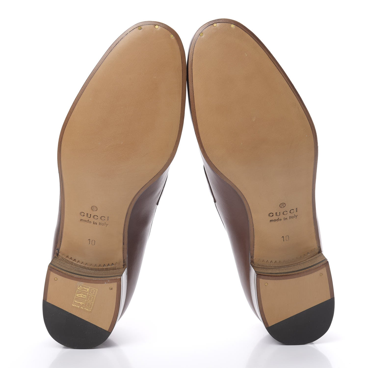 Gucci Calfskin Mens Jakarta Loafers 10 Indian Ebony 5 of 10