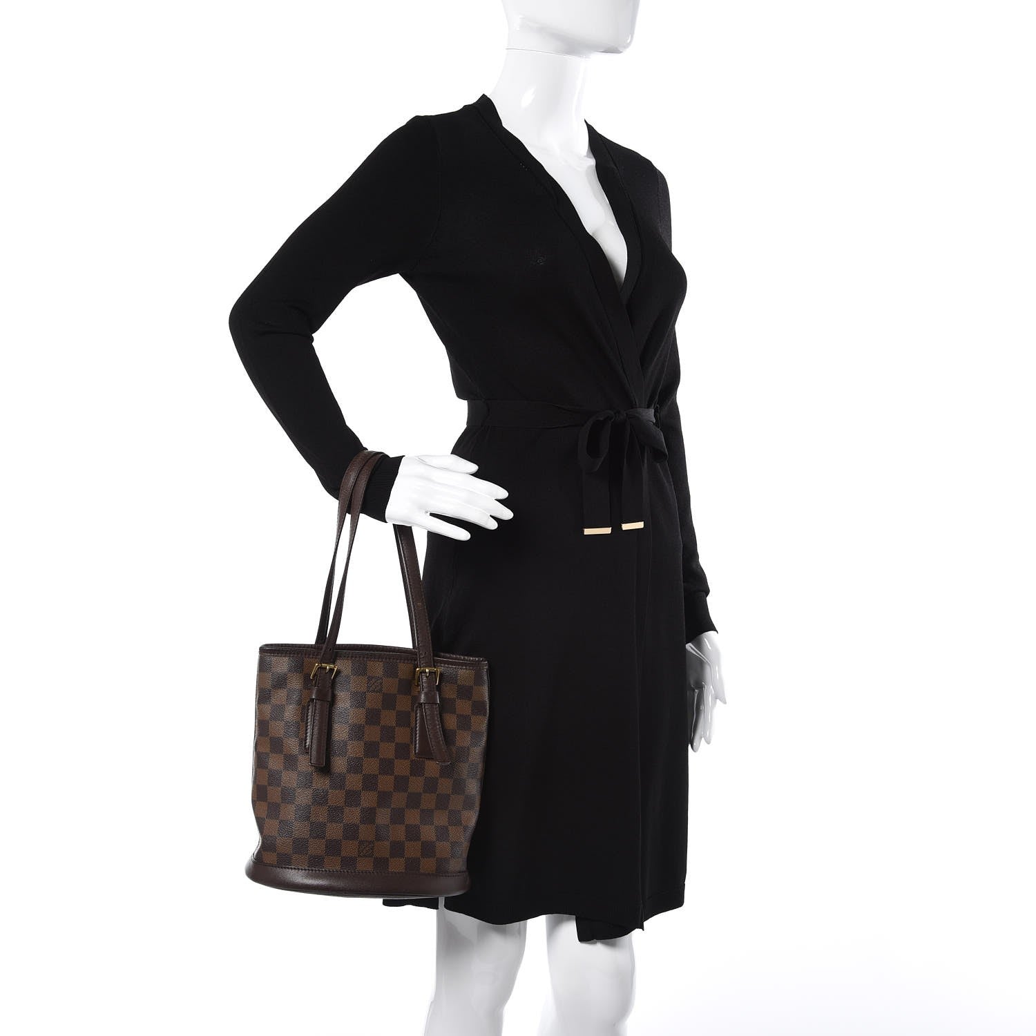 Louis Vuitton Damier Ebene Marais Bucket 23 2 of 11