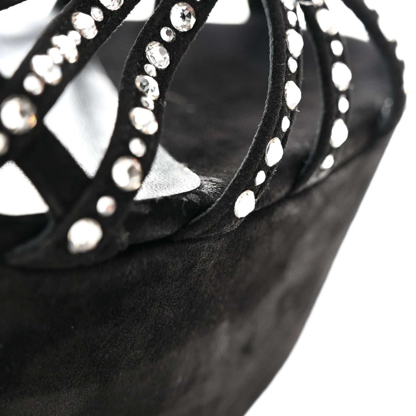 Suede Crystal Vegastrassima Alta 160 Pumps 38 Black