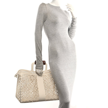 Fendi Recycled Plastic Basket Forty8 Satchel White 2 of 10