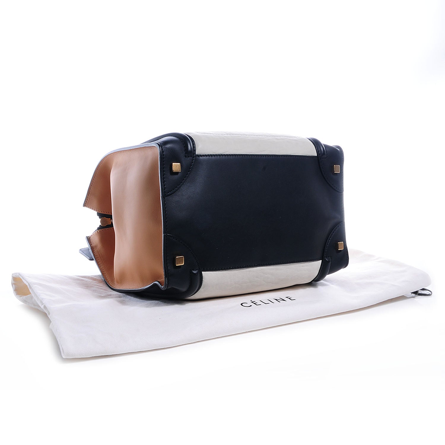 Celine Smooth Calfskin and Shrunken Lambskin Mini Tri-Color Luggage 4 of 9