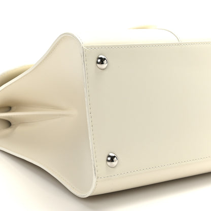 Delvaux Box Calfskin MM Brillant Satchel Ivory 7 of 8
