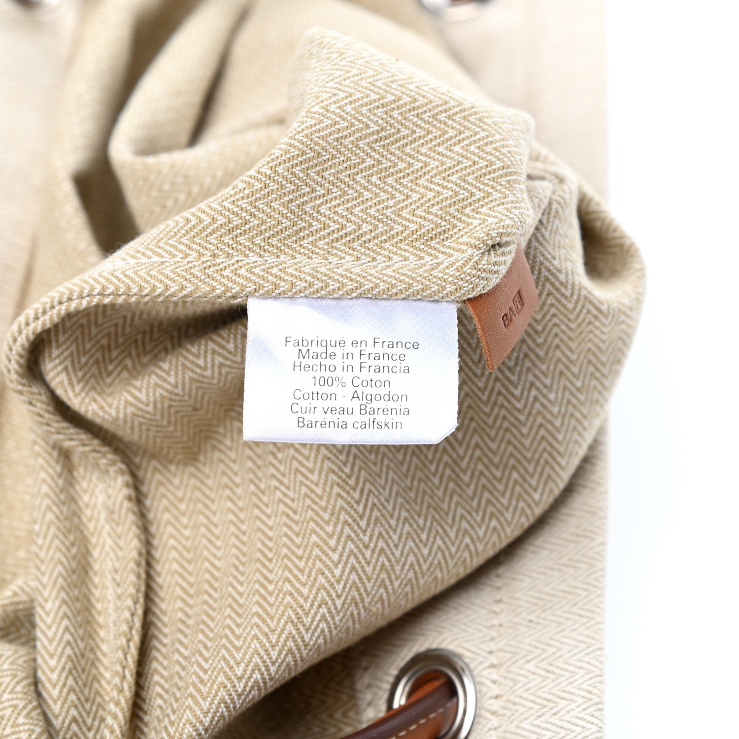 Hermes Canvas Swift Aline Grooming Bag Gold 9 of 12