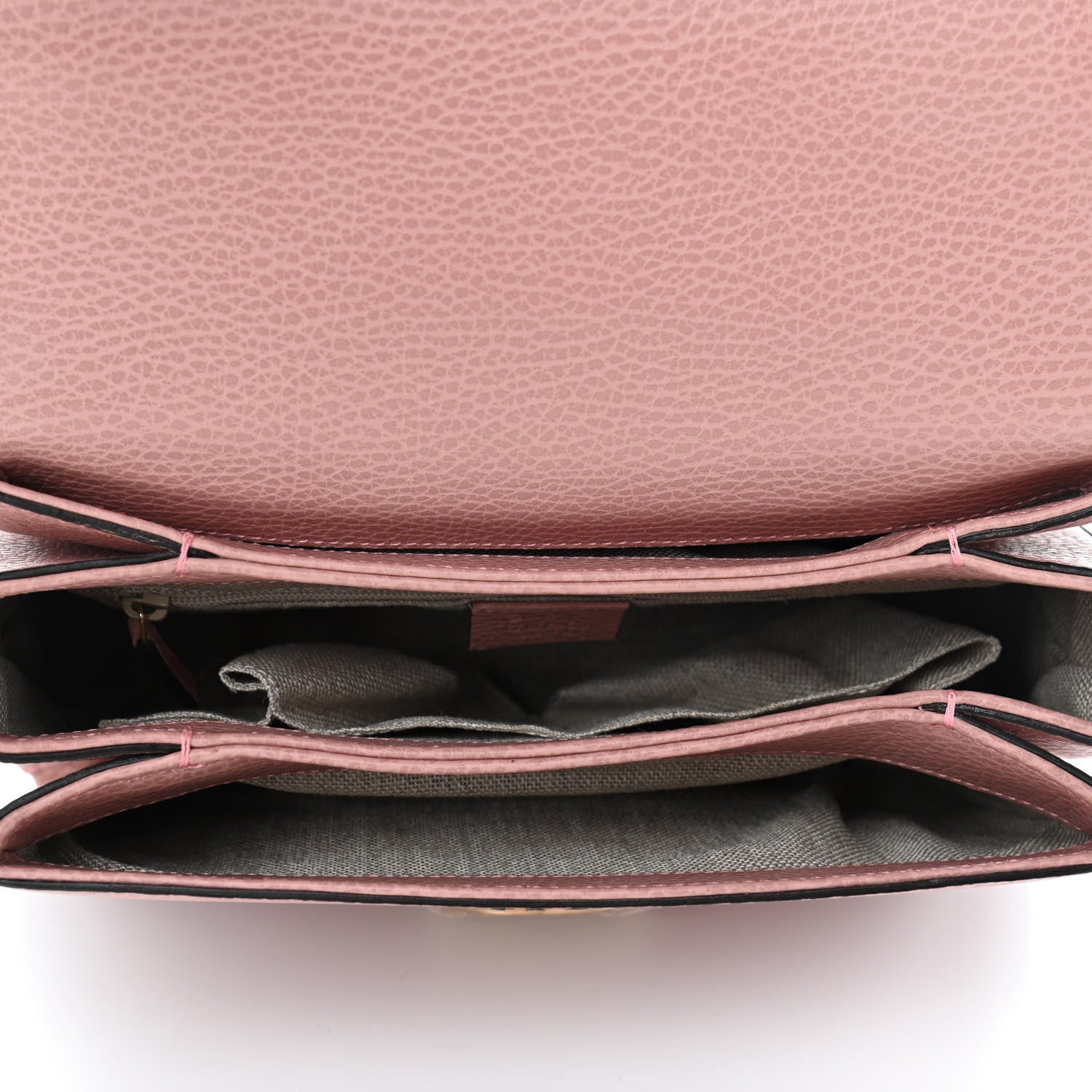 Gucci Dollar Calfskin Interlocking G Top Handle Shoulder Bag Soft Pink 4 of 4