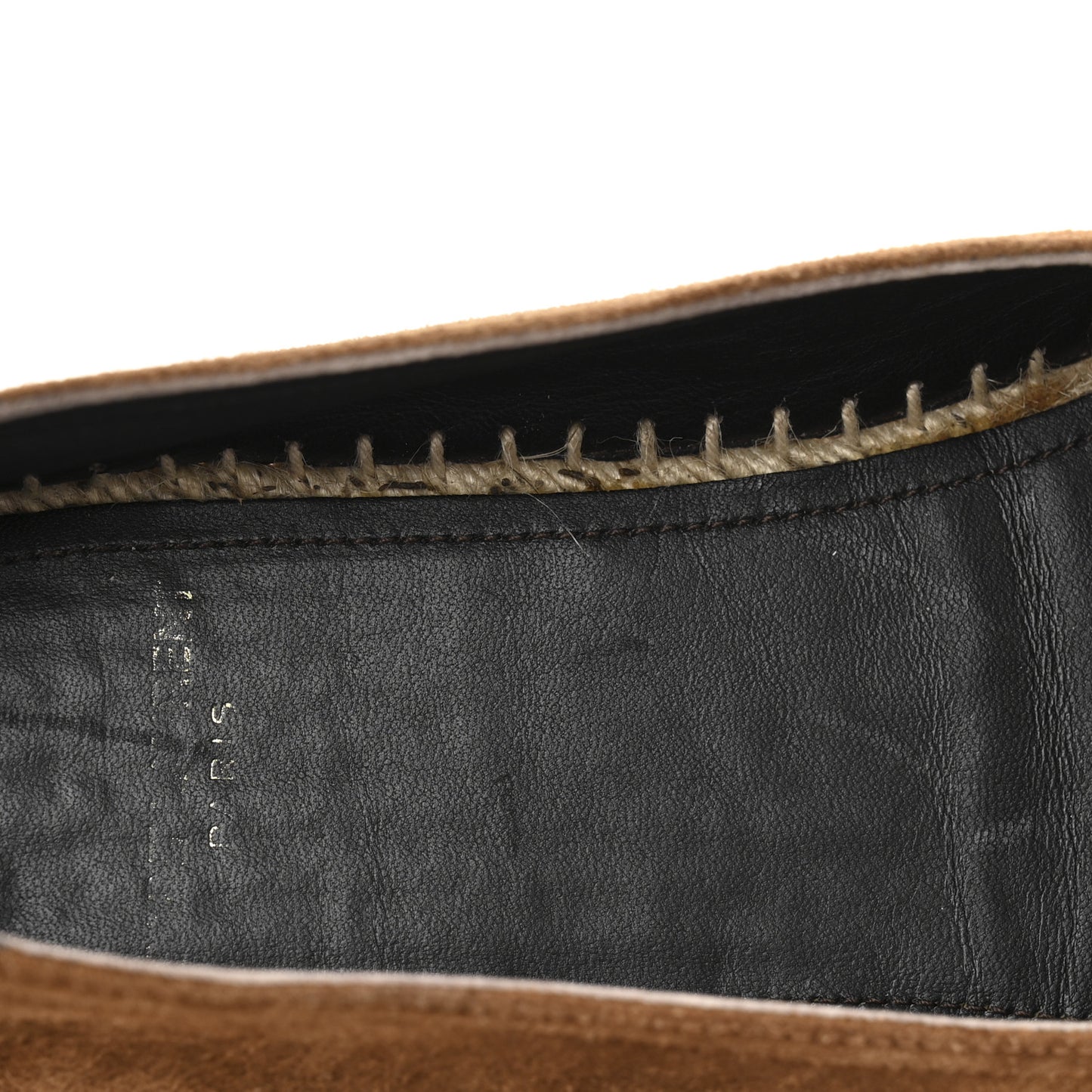 Suede Monogram Espadrilles 36.5 Brown