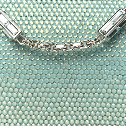 Judith Leiber Swarovski Crystal Minaudiere Clutch Aquamarine 7 of 11