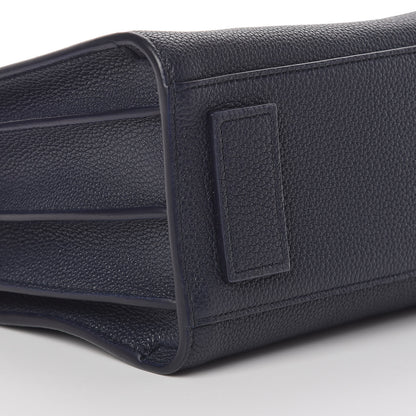 Saint Laurent Grained Calfskin Baby Supple Sac De Jour Navy 6 of 9