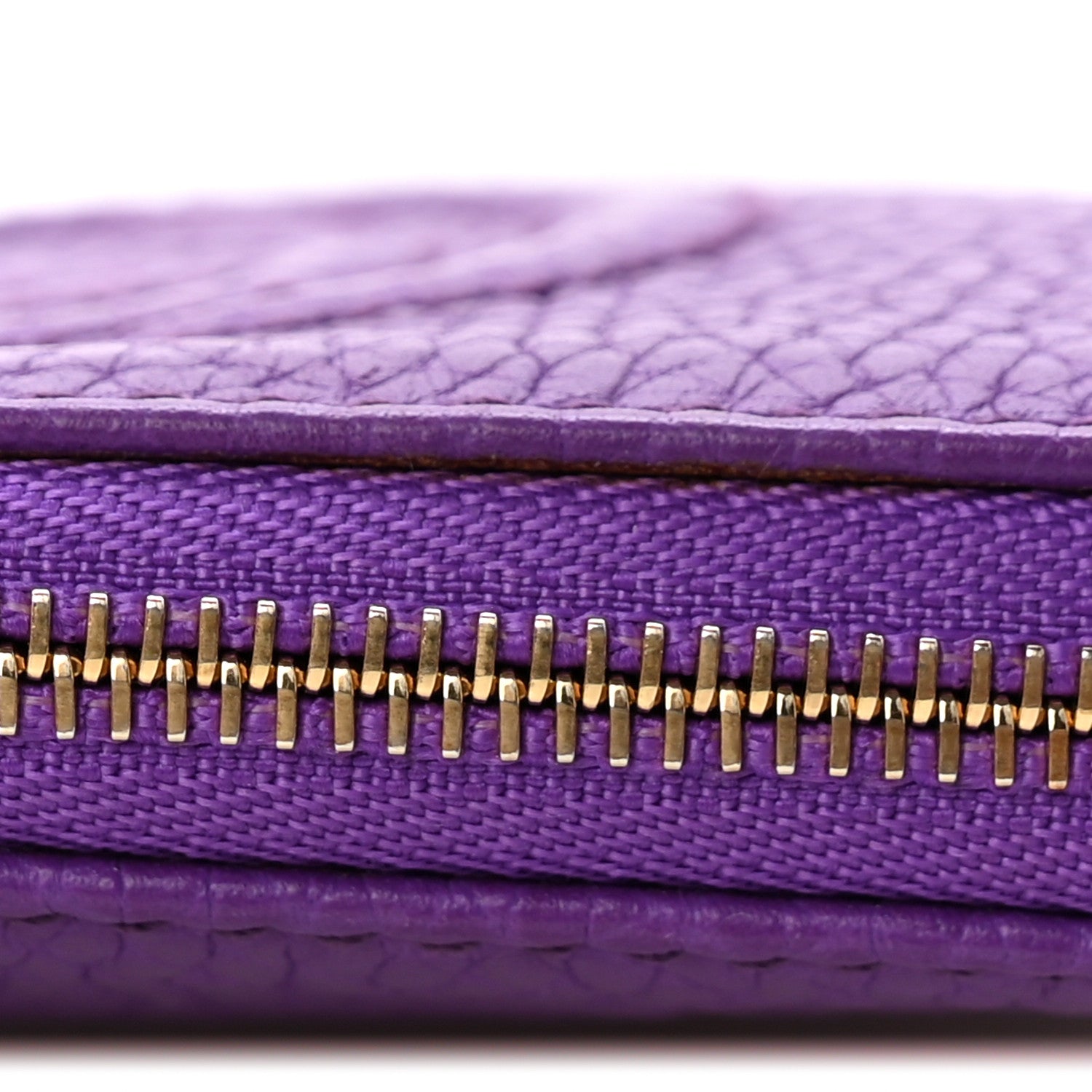Gucci Pebbled Calfskin Soho Key Case Purple 9 of 9