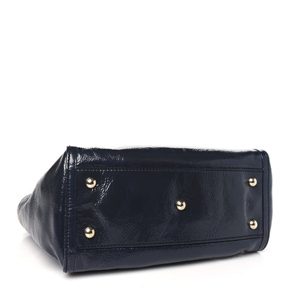 Gucci Patent Small Soho Shoulder Bag Navy 4 of 10