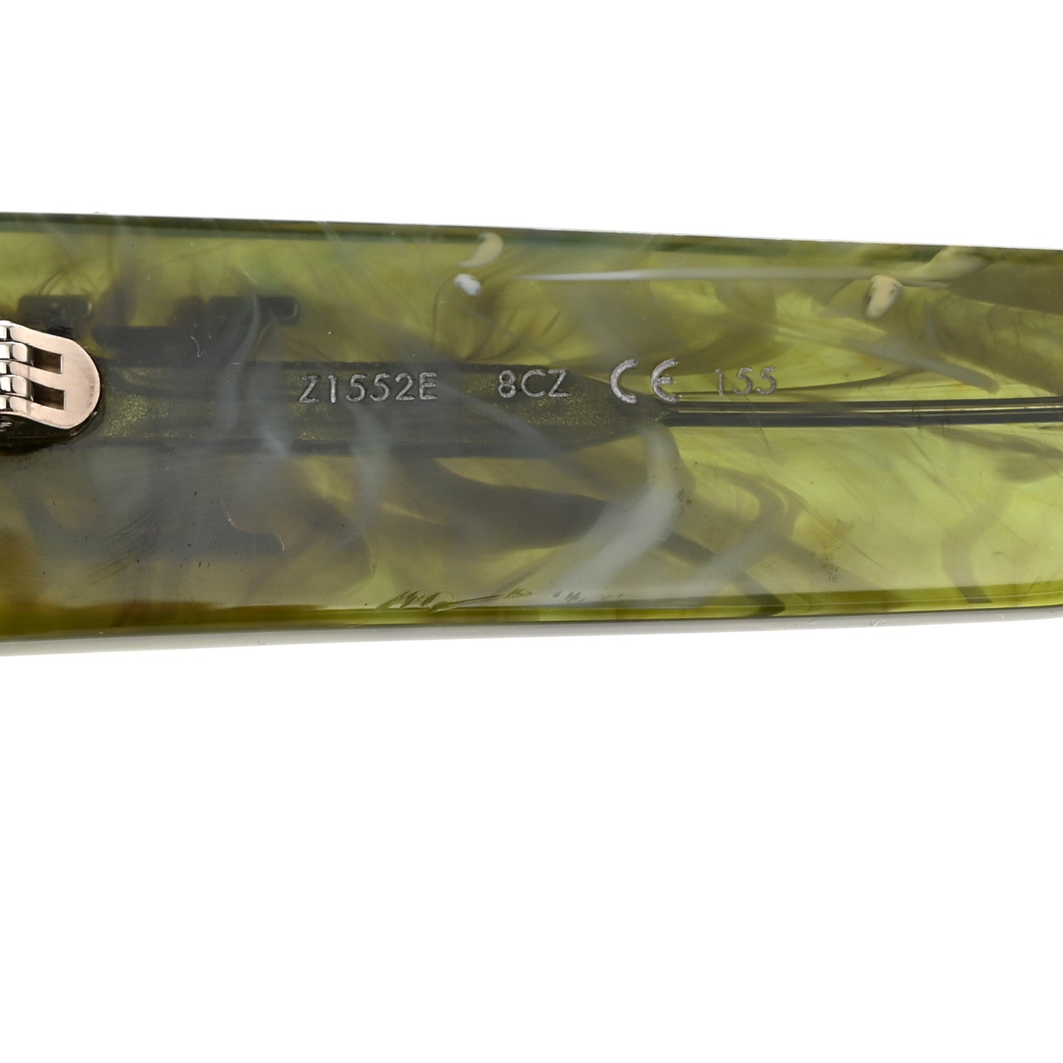 Louis Vuitton Acetate Marble Effect Swarovski Cyclone Sunglasses Z1552E Green 6 of 7