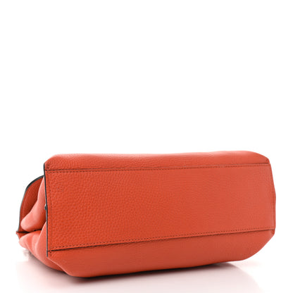 Gucci Cellarius Calfskin Small Bamboo Daily Top Handle Bag New Dark Orange 4 of 10