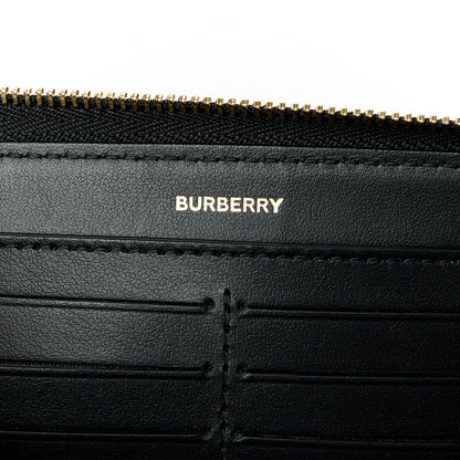 Burberry Vintage Check Elmore Zip Around Wallet Black 6 of 7